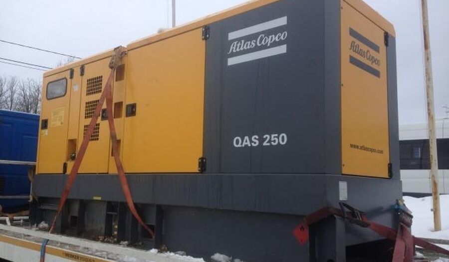 Аренда генератора Atlas Copco QAS 250 от суток